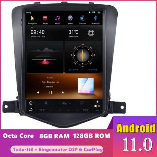 Chevrolet Cruze J300 (2009-2014) Tesla-Stil Android Radio Upgrade mit DAB+ CarPlay Android Auto-1