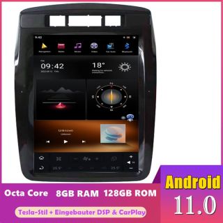 VW Touareg 7P (ab 2010) Tesla-Stil Android Radio Upgrade mit 10,4" Display
