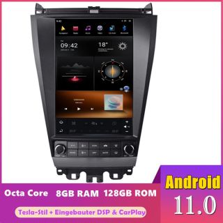 Honda Accord 7 CL7 (2002-2008) Tesla-Stil Android Radio Upgrade CarPlay DAB+ 12,1" Display-1