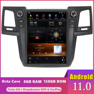 Toyota Hilux 7 (2005-2014) Tesla-Stil Android Radio Upgrade mit 12,1" Display