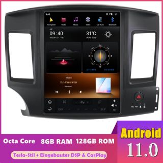 Mitsubishi Lancer VIII CY0 (ab 2007) Tesla-Stil Android Radio Upgrade mit GPS-Navi