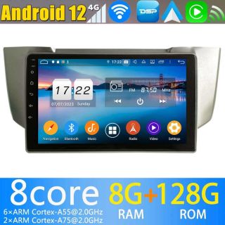 9" Android 14.0 Autoradio DVD Player GPS Navigation für Lexus RX300 RX350 RX450 (Ab 2003)-1
