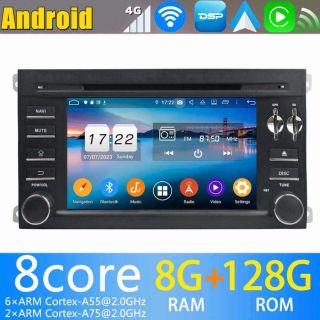 Porsche Cayenne (2002-2010) Android 14.0 Autoradio Multimedia Player GPS Navigationssystem mit DAB+ CarPlay Android Auto-1