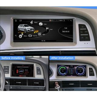 Audi A6 C6 4F (ab 2004) Android Autoradio mit DAB+ CarPlay Rückfahrkamera-1