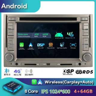 Hyundai H-1 Travel/Cargo (ab 2007) Android Radio mit Rückfahrkamera CarPlay DAB+-1