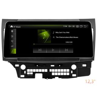 Android Radio zum Nachrüsten für Mitsubishi Lancer VIII/Sportsback (ab 2008) – 10,88" oder 12,3" QLED Display mit DAB+, CarPlay, Android Auto, Bluetooth-Freisprecheinrichtung & Rückfahrkamera