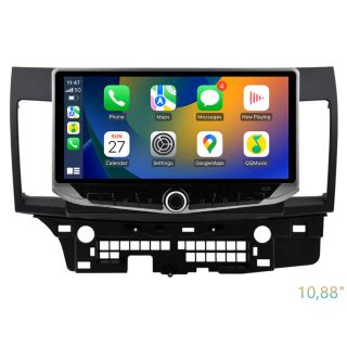 Android Radio zum Nachrüsten für Mitsubishi Lancer VIII/Sportsback (ab 2008) – 10,88" oder 12,3" QLED Display mit DAB+, CarPlay, Android Auto, Bluetooth-Freisprecheinrichtung & Rückfahrkamera