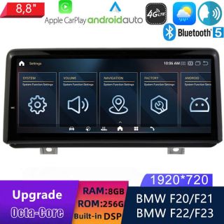 BMW F22/F23 (ab 2017) EVO Android Autoradio Upgrade mit 8,8 Zoll Display