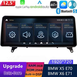 BMW X5 E70 (2007-2014) Android 14.0 Autoradio mit Navi GPS Upgrade 12,5" Display-1