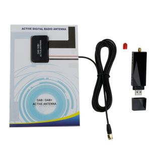 Auto Kit Externer DAB/DAB + Adapter angepasst Digitaler Radio Tuner Box mit Antenne passt für Alle Android Autoradio