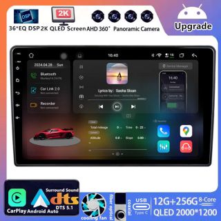 Für Fiat 500L (2012–2017): 10,1 Zoll 2K QLED Android Radio mit DAB+ & CarPlay