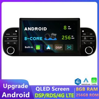 Fiat Panda III (312/319) (2012–2024) Android Radio Upgrade mit DAB+, CarPlay, Android Auto, Bluetooth-Freisprecheinrichtung, Rückfahrkamera, Handy-Verbindung und 6,5" IPS Display