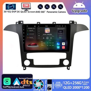 Ford S-Max (ab 2006) Android Autoradio Upgrade mit DAB+ CarPlay Android Auto-1