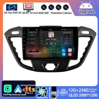 Ford Transit Custom (2012–2023) Android Autoradio Upgrade mit DAB+ CarPlay Android Auto-1