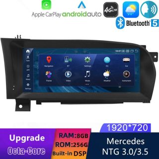 Mercedes CL C216 (2006-2014) Android 14.0 Autoradio mit Navi GPS Upgrade 10,25 Zoll HD Display-1