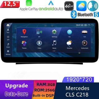 Mercedes CLS C218 (2011-2018) Android 14.0 Autoradio mit Navi GPS Upgrade 12,5 Zoll HD Display-1