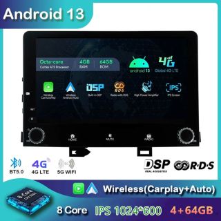 Kia Rio 4 YB (2018-2023) Android Radio mit Rückfahrkamera CarPlay DAB-1
