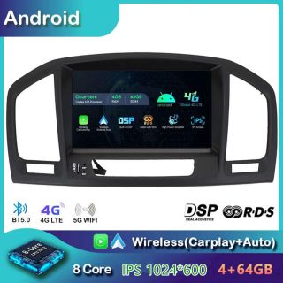 Opel Insignia A (2007-2013) Android Radio mit Rückfahrkamera CarPlay DAB+ QLED Display-1
