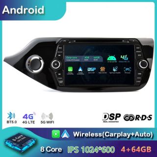 Kia Ceed JD (2012-2018) Android Radio mit Rückfahrkamera CarPlay DAB QLED Display-1