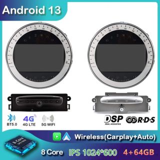 7" Android 14 Autoradio DVD Player GPS Navigation Stereo für MINI Coupé/Roadster R58/R59 (Ab 2011)-1