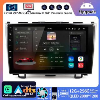 Honda CR-V 3 (RE) (2006–2012) Android Autoradio Upgrade mit 2K QLED Display