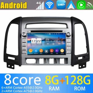 Hyundai Santa Fe 2 CM (2006-2012) Android Radio Nachrüsten DAB+ CarPlay Android Auto-1