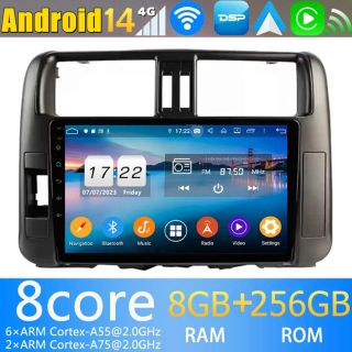 Toyota Land Cruiser Prado J150 (2009-2013) Android Radio Nachrüsten CarPlay Android Auto-1