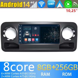 Mercedes Sprinter 907/910 (ab 2018) Android Radio Nachrüsten mit GPS-Navi