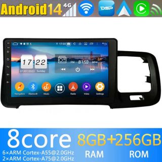 9" Android 14 Autoradio GPS Navi DVD Player Kopfeinheit für Volvo S60 (2008-2018)-1