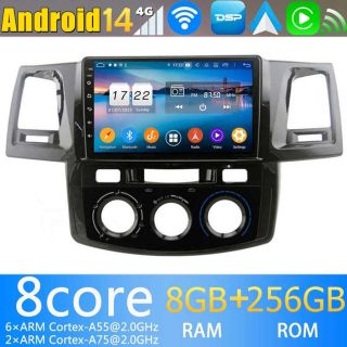 Toyota Hilux 7 (2006-2015) Android Radio Nachrüsten mit Navi