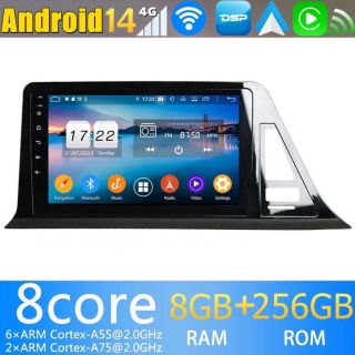 9" Android 14 Autoradio GPS Navi DVD Player Kopfeinheit für Toyota C-HR (Ab 2016)-1
