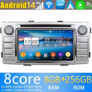 Toyota Hilux 7 (2011-2015) Android Radio Nachrüsten mit GPS-Navi