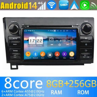 7" Android 14 Autoradio GPS Navi DVD Player Kopfeinheit für Toyota Sequoia/Tundra (Ab 2007)-1