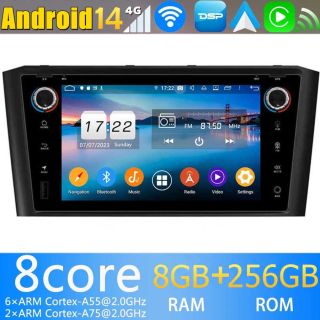 Toyota Avensis T25 (2002-2009) Android Radio Nachrüsten mit Navi