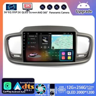 Kia Sorento 3 UM (2015–2020) Android Autoradio Upgrade mit 2K QLED Display