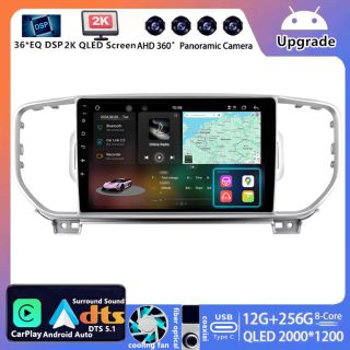 Kia Sportage 4 QL (2016–2018) Android Autoradio Upgrade mit DAB+ CarPlay Android Auto-1