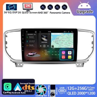 Kia Sportage 4 QL (2018–2021) Android Autoradio Upgrade mit DAB+ CarPlay Android Auto-1