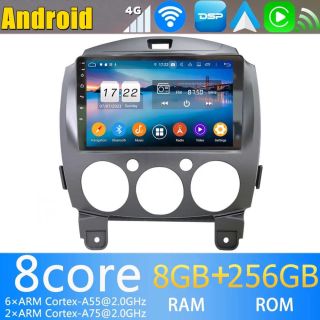Mazda 2 (DE) (2007-2013) Android Radio Nachrüsten mit Navi