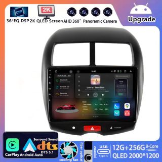 Mitsubishi ASX (2010–2016) Android Autoradio Upgrade mit DAB+ CarPlay Android Auto-1