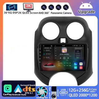 Nissan Micra K13 (2011–2017) Android Autoradio Upgrade mit DAB+ CarPlay Android Auto-1