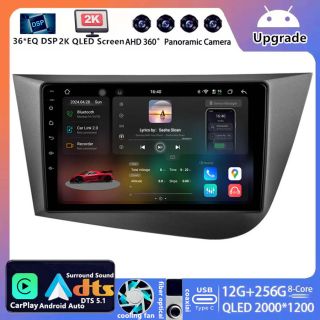 Seat Leon 2 (1P) (2005–2012) Android Autoradio Upgrade mit 2K QLED Display