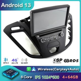 Ford Transit Custom (2012-2018) Android Autoradio GPS Navigationsysteme mit DAB+ CarPlay-1