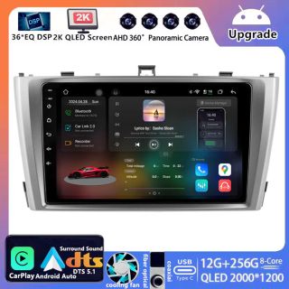 Toyota Avensis (T27) (2009–2015) Android Autoradio Upgrade mit 2K QLED Display