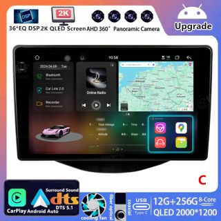 Toyota Aygo II (2014–2022) Android Autoradio Upgrade mit DAB+ CarPlay Android Auto-1