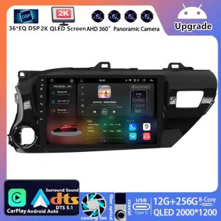 Toyota Hilux AN1P (2016–2020) Android Autoradio Upgrade mit DAB+ CarPlay Android Auto-1
