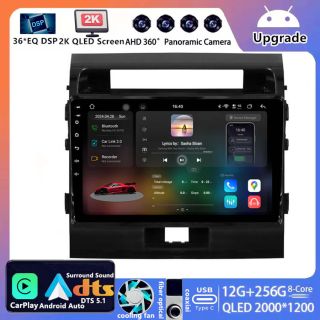 Toyota Land Cruiser 200 V8 (2008–2015) Android Autoradio Upgrade mit 2K QLED Display
