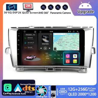 Toyota Prius 3 XW30 (2009–2016) Android Autoradio Upgrade mit 2K QLED Display