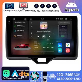 Toyota Yaris XP21 (ab 2020) Android Autoradio Upgrade mit 2K QLED Display