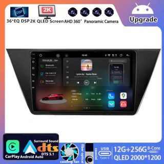 VW Touran II 5T (2015–2022) Android Autoradio Upgrade mit DAB+ CarPlay Android Auto-1