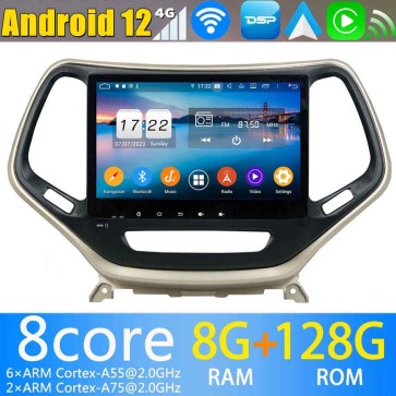 10" Android 12.0 Autoradio DVD Player GPS Navigation für Jeep Cherokee 5 KL (2014-2021)-1